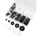 100-Piece 5-Size Craft Buttons