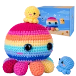 3 Colorful Octopus Crochet Kit