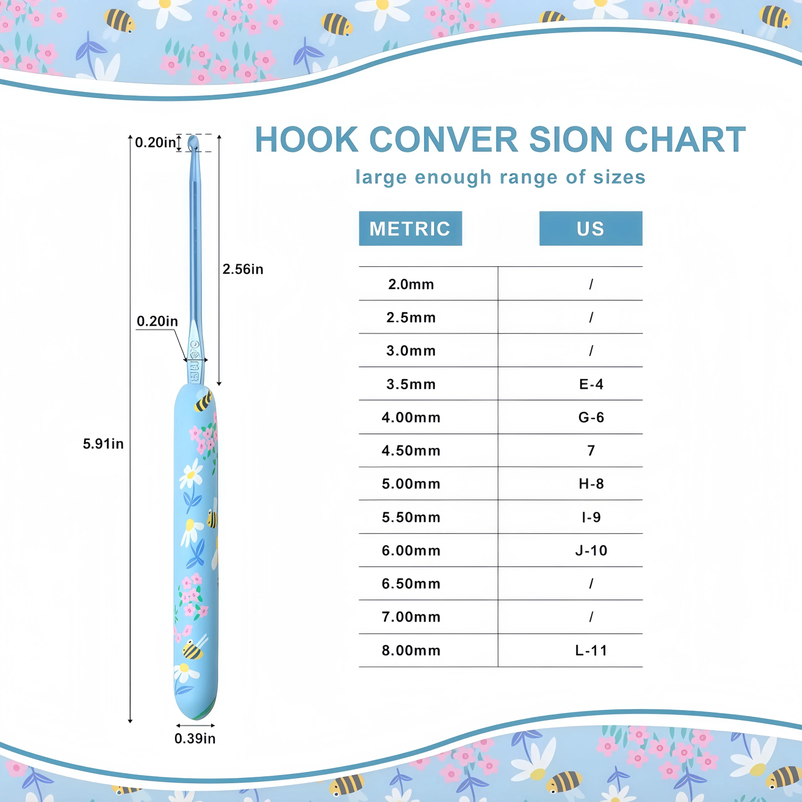 Ergonomic Grip Crochet Hooks 14-Size - Image 2
