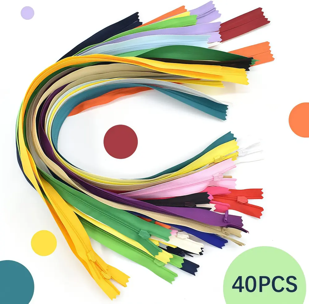31cm Zippers 20 Colors 40 Pieces - Image 3