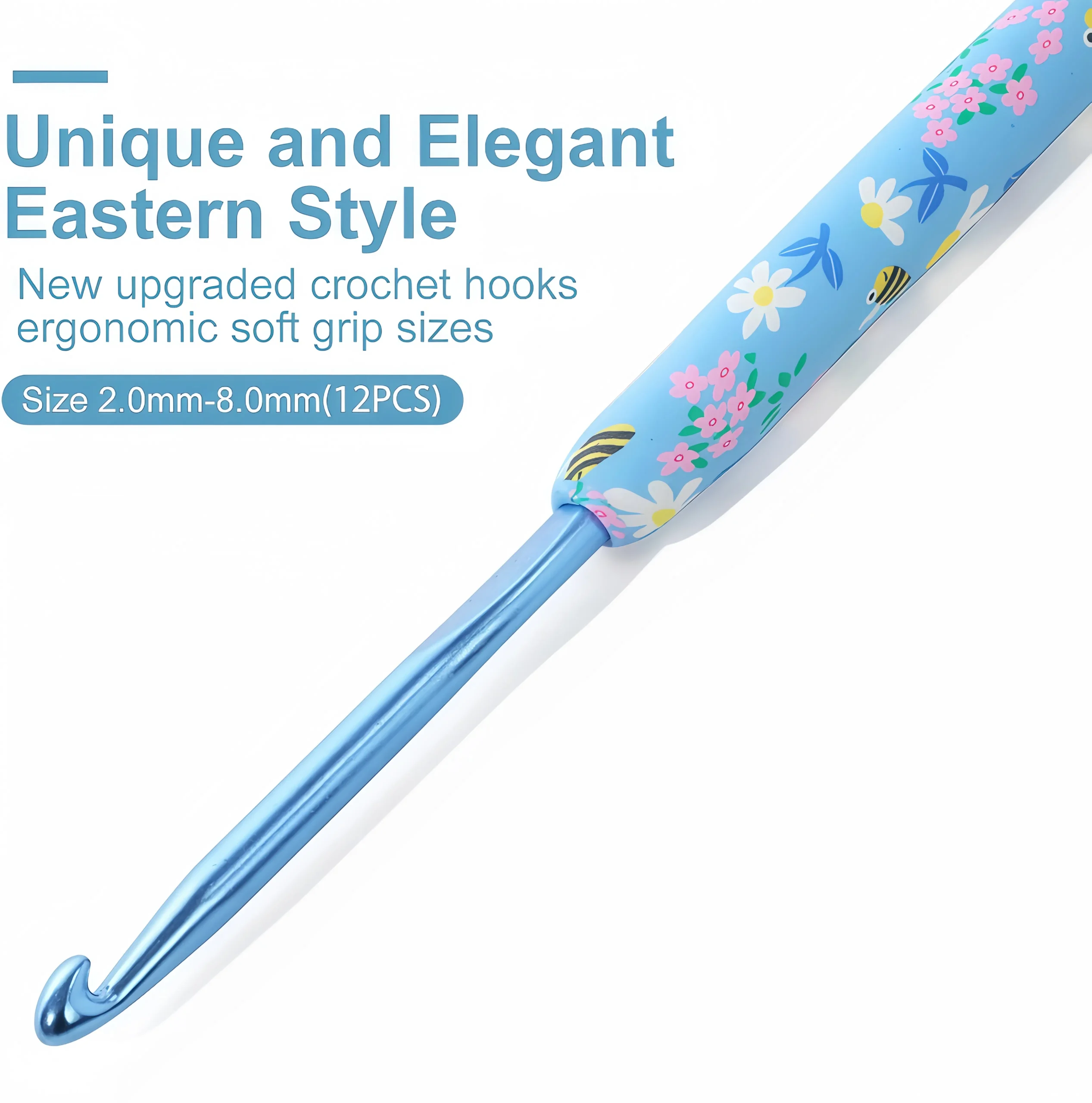 Ergonomic Grip Crochet Hooks 14-Size - Image 4