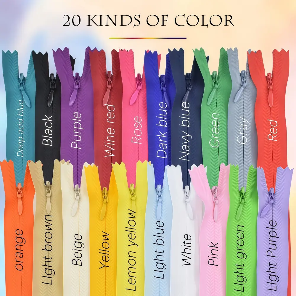 31cm Zippers 20 Colors 40 Pieces - Image 4