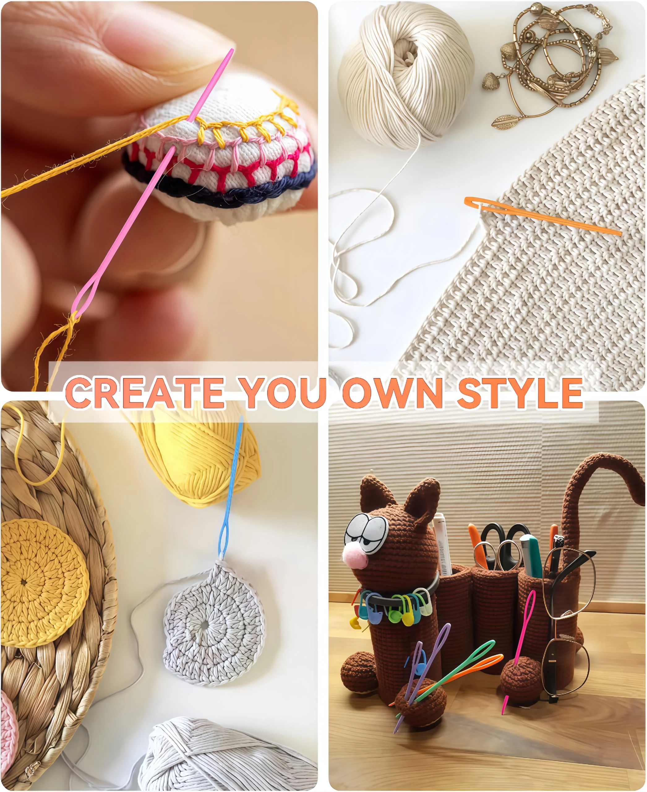 40PCS 4 Sizes Plastic Needles - Image 6