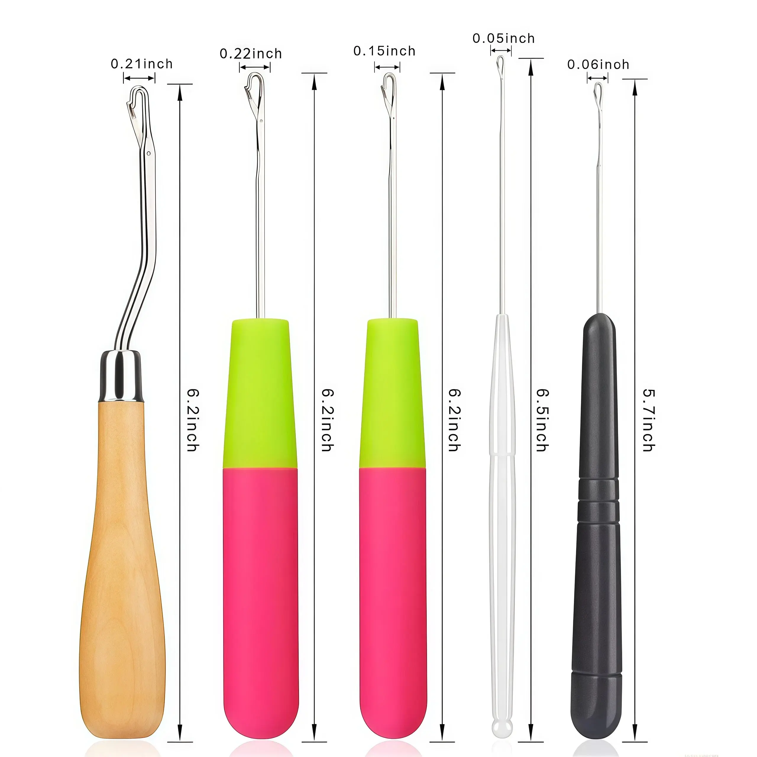 5Pcs/Sets Bent Latch Hook Crochet - Image 2