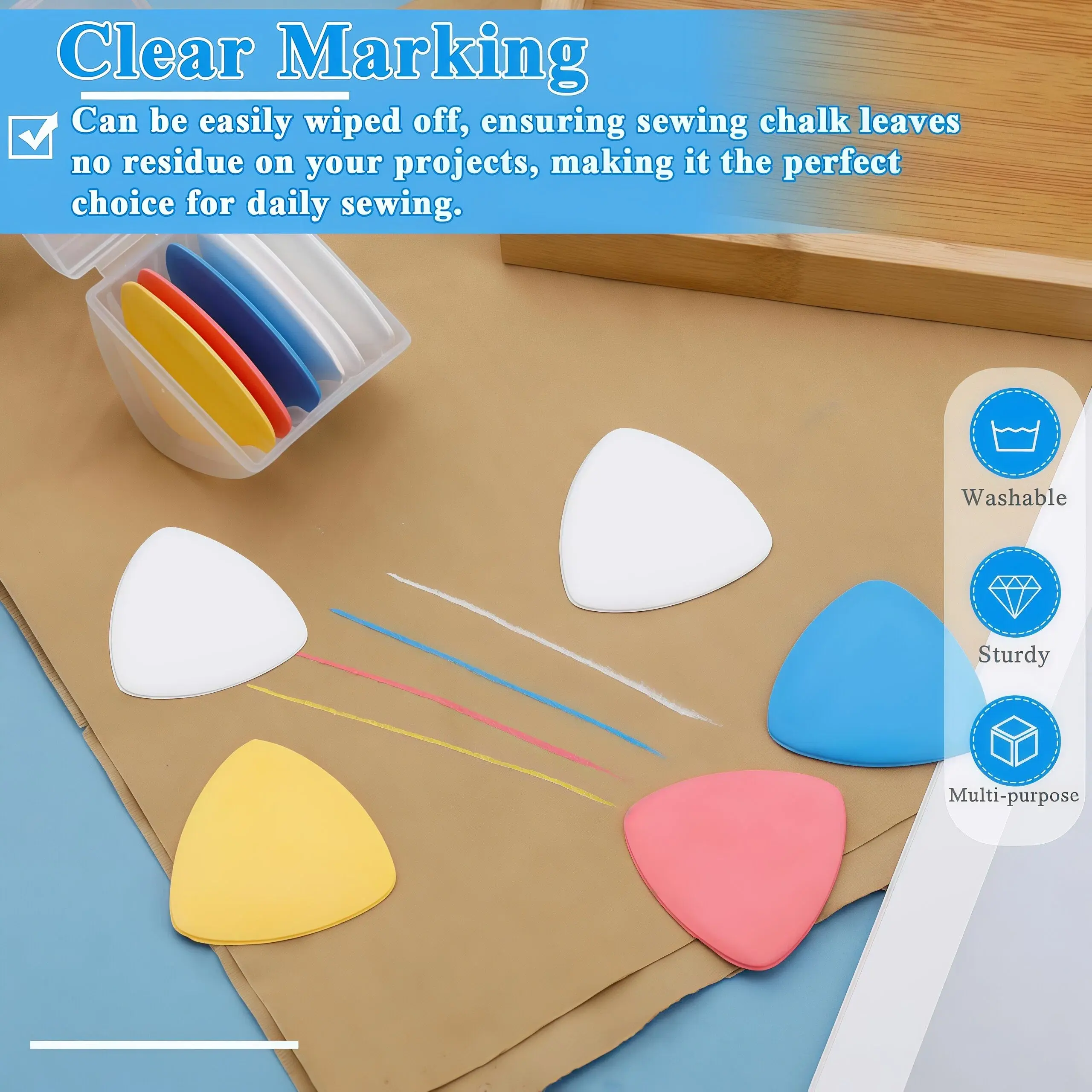 10Pcs Triangle Tailors Chalk - Image 4