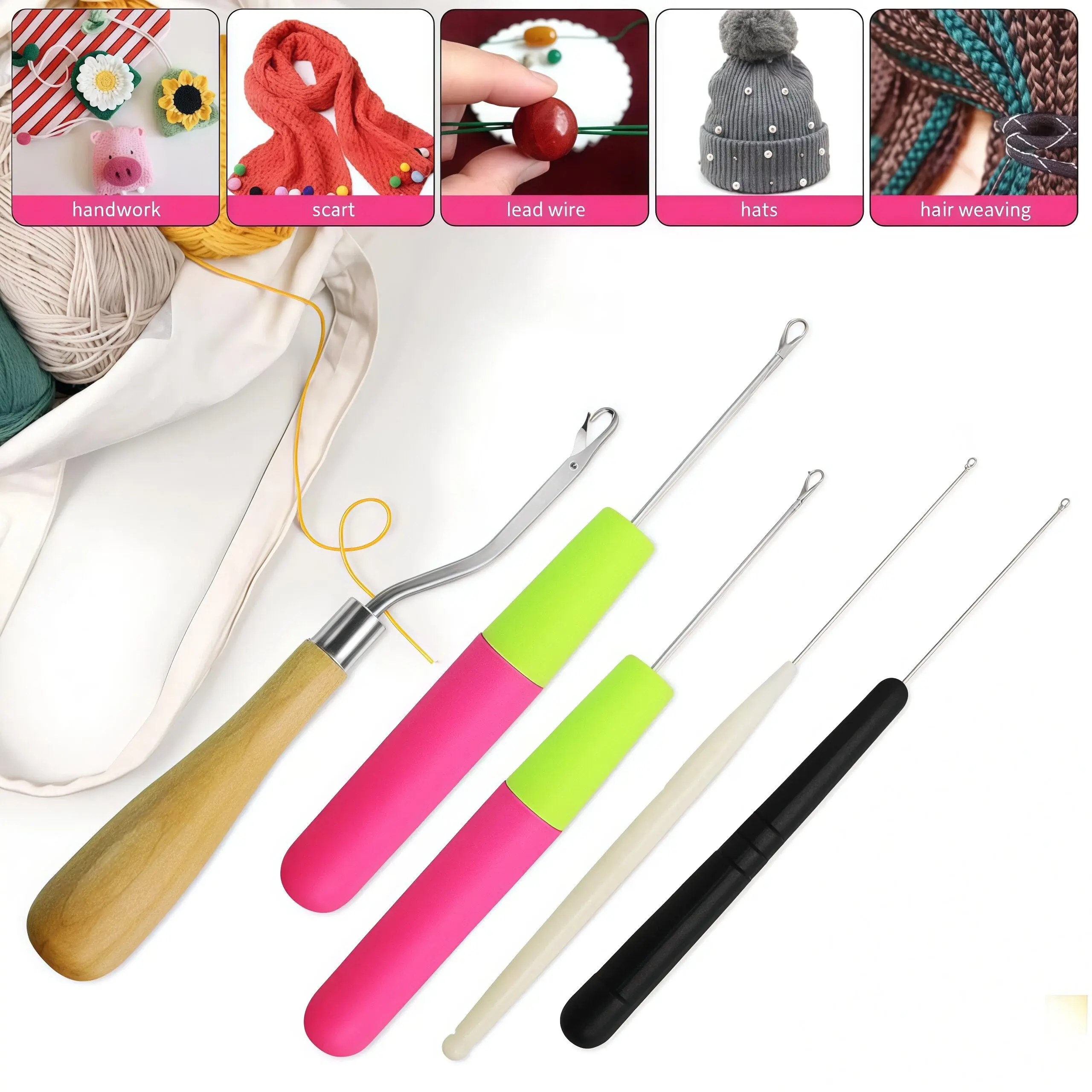 5Pcs/Sets Bent Latch Hook Crochet - Image 3