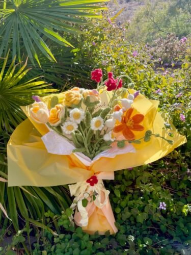 Rose Flower Crochet Bouquet Kit photo review