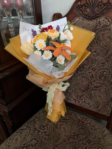 Rose Flower Crochet Bouquet Kit photo review