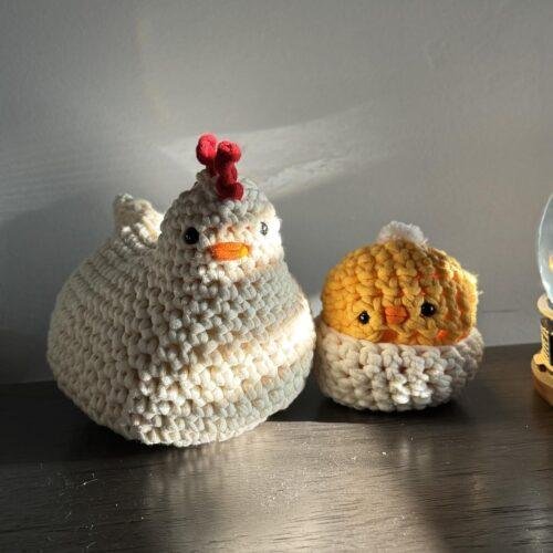 DIY Amigurumi Chicken & 2 Baby Chicks Set photo review