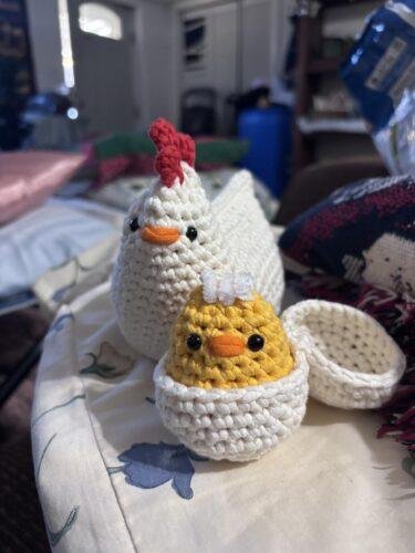 DIY Amigurumi Chicken & 2 Baby Chicks Set photo review