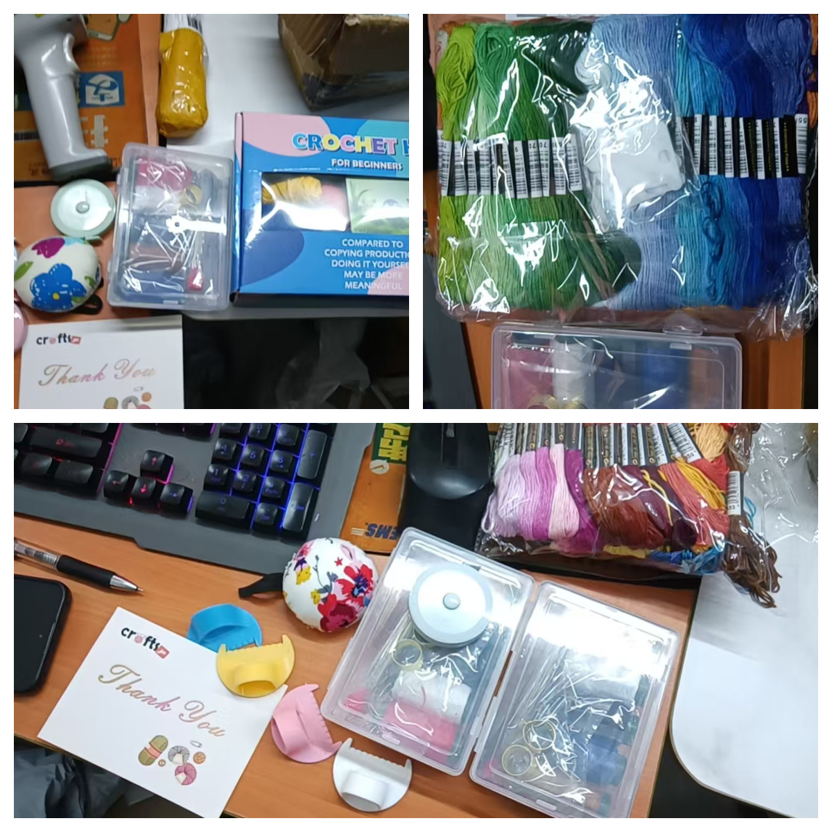 yacrafts studio order packing process by founder Yaya